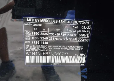 2022 Mercedes-Benz Gla 250 4Matic z USA, uszkodzony, nr VIN W1N4N4HB7NJ390797